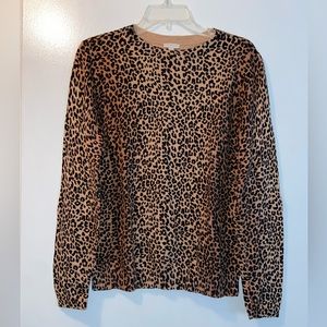 Talbots animal print pullover sweater.